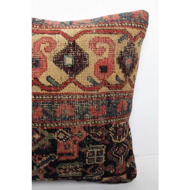 Textile Antique Handwoven Throw Pillow Cushion Pillow Cover -20'' X 20'' For Sale - Image 7 of 10