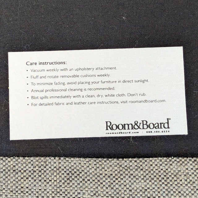 Textile Room & Board Pierson Modern Gray Loveseat – Comfortable and Stylish Seating For Sale - Image 7 of 7