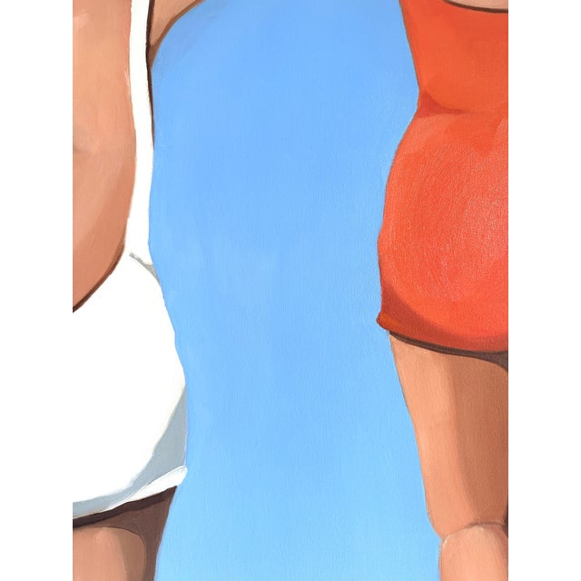 Figurative "Take the Plunge" Original Modern Oil Painting, by Jennifer Hohlfelder For Sale - Image 3 of 8