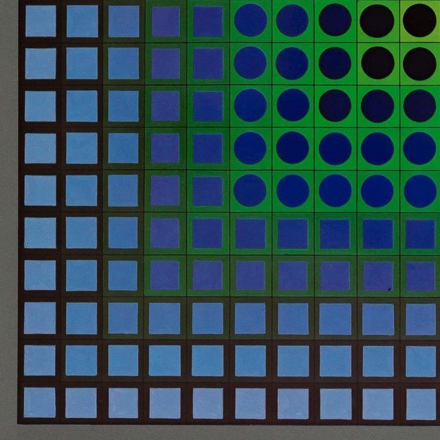 Victor Vasarely, ZOELD, Etching For Sale - Image 3 of 6