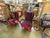 Red Pair of Italian Modern Lounge Chairs by Paolo Buffa For Sale - Image 8 of 9