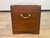 Brown Antique Wood and Brass Campaign Trunk For Sale - Image 8 of 10
