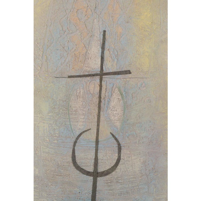 Abstract Painting with Cross For Sale - Image 4 of 10