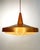 Mid-Century Danish Copper Pendant Lamp with Teak Top and Sculptural Acrylic Diffuser, 1960s For Sale - Image 9 of 9