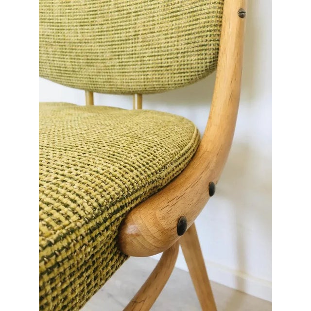 Green Vintage Dining Chair from Ton, 1960s For Sale - Image 8 of 11