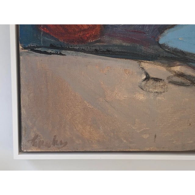 Abstract landscape by Jimmy C. Lueders. (Am. 1927-1994) Lueders taught at the Philadelphia Academy of Fine Arts from...