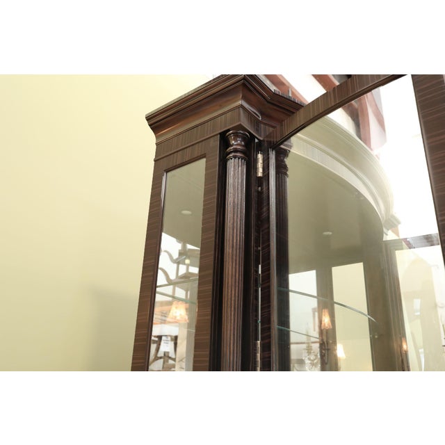 Theodore Alexander China Cabinet,Normand China Cabinet in Dark Walnut For Sale - Image 11 of 17