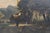 19th Century French School – Large Oil on Canvas - Animated Landscape With Cottage For Sale - Image 9 of 11