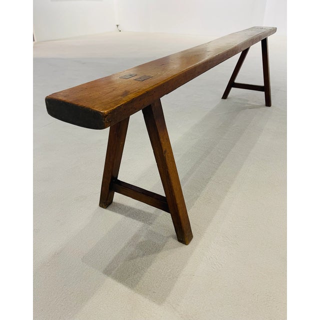 Wooden bench made by hand in France in the 1950s, here we find a minimalist line that gives a powerful character to this...