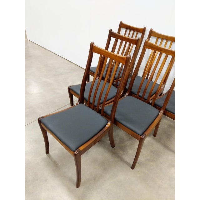 1960s Set of 6 Vintage Mid Century Modern Dining Chairs For Sale - Image 5 of 9