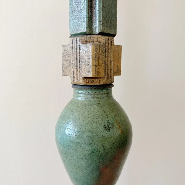 Studio Pottery Floor Lamp For Sale - Image 4 of 10