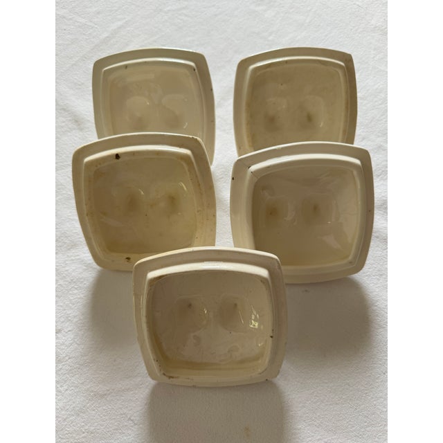 Traditional 5 Piece Vintage Delft Blue / White Canister Set For Sale - Image 3 of 7