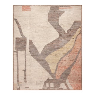 Large Modern Abstract Contemporary Area Rug For Sale