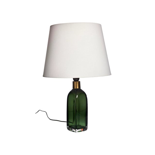 Mid-Century Modern Table Lamp by Carl Fagerlund for Orrefors, Sweden For Sale - Image 5 of 5