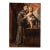 18th Century Original Oil on Canvas Painting of St Anthony of Padua and Christ Child, Spain For Sale