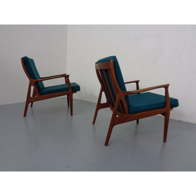 Organic Teak Armchairs, Denmark, 1960s, Set of 2 For Sale - Image 4 of 18