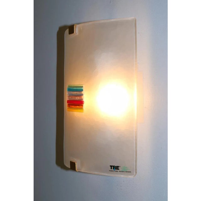 1990s Modern Carlo Nason Murano Wall Lamp For Sale In New York - Image 6 of 13