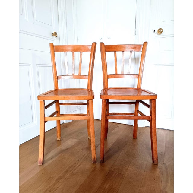 Brown Bistro Chairs from Luterma, 1950s, Set of 2 For Sale - Image 8 of 8