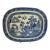 Antique 19th Century 15" Oval Blue Willow Porcelain Ironstone Meat Platter, Unmarked England C. 1885-1890 For Sale