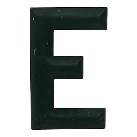 Vintage Wood Letter E For Sale