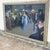 Impressionist painting of Victorian era people in a casino setting. Dimensions (in): 80W x 2D x 57H.