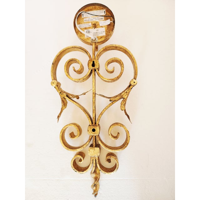 Visual Comfort Gilt Iron Wall Sconces - a Pair For Sale - Image 15 of 16
