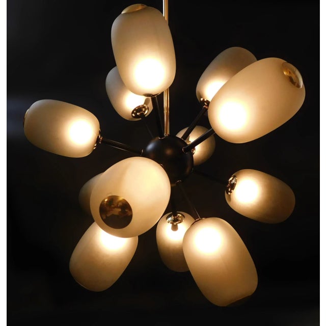 21st Century Large Murano Smoky Glass Sputnik Chandelier by Fabio LTD For Sale - Image 6 of 6