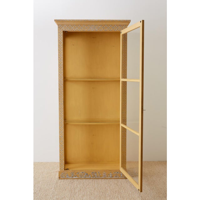 Baker Chinoiserie Painted Bookcase or Display Cabinet ...