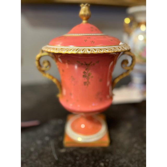 20th Century (Early) Pair English Royal Crown Derby Covered Urns Tiffany & Co. For Sale In Phoenix - Image 6 of 6