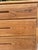 Wood Vintage Mid-Century Modern 4-Drawer Chest Oak Wood Recessed Pulls For Sale - Image 7 of 10