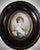 Wood Empire Style Tondo Miniature Gouache Portrait of a Woman, 1800s For Sale - Image 7 of 10