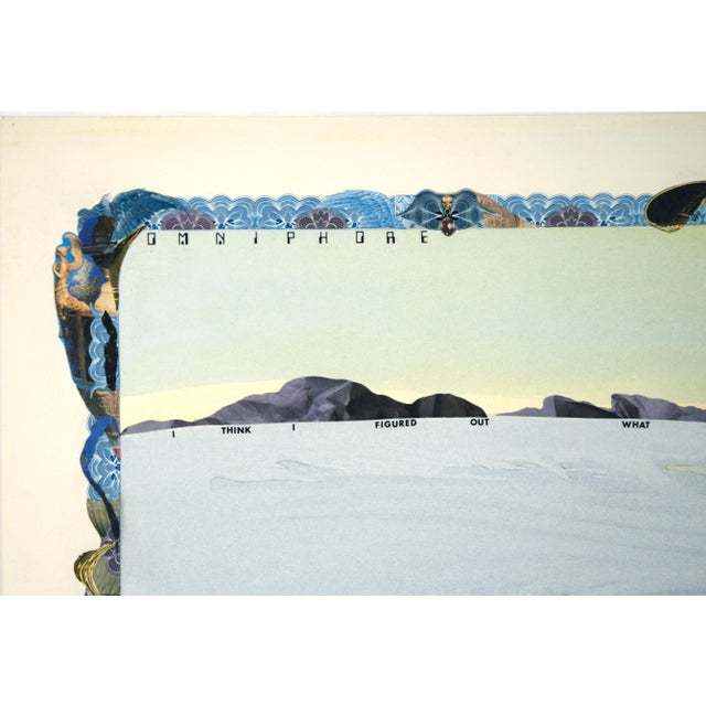 Abstract "I've Already Left Home" Satirical Bond Paperwork Collage by Mickey "Kano" Kane For Sale - Image 3 of 8