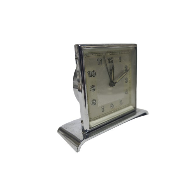 Metal Vintage Polish Clock from Toruń Clock Factory, 1950s For Sale - Image 7 of 17