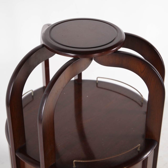 Japanese Mini Wooden Bar, 1970s For Sale - Image 12 of 14