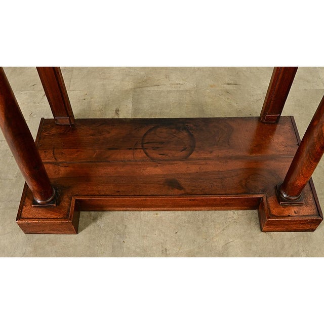 French Empire 19th Century Mahogany Console Table For Sale - Image 10 of 12