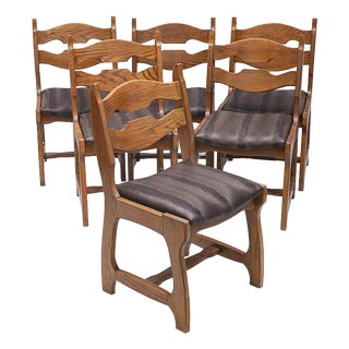 Chairs by Guillerme and Chambron, 1950s, Set of 6 For Sale