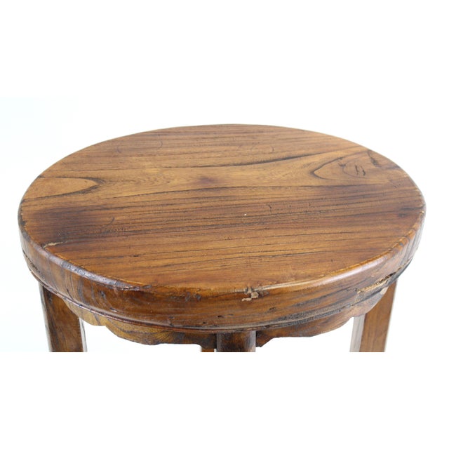Mid-Century Modern Curved Leg Side Table - Stool Vintage For Sale - Image 3 of 11