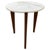Minimalist one inch thick Italian marble top rests on solid walnut legs. From the Made in New York Collection. Own an...
