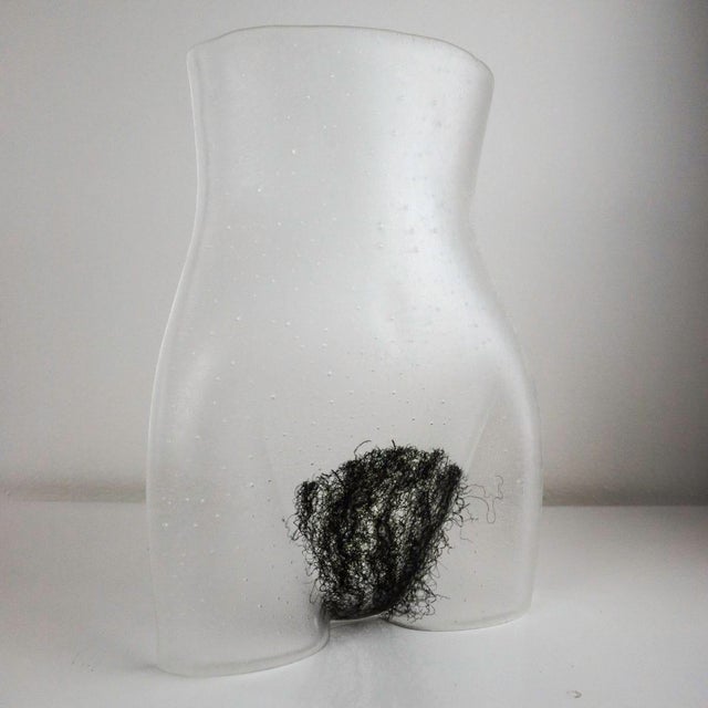 Crystal Glass Sculpture with Metal Inserts attributed to Marty for Marty Glass Murano, 2018 For Sale - Image 12 of 12