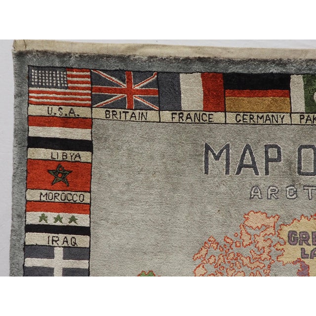 Vintage Oriental Hand Knotted Wall Rug, 1990s For Sale - Image 3 of 14