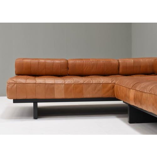 1970s DS80 Sofa in Tan Cognac Leather from de Sede, Switzerland, 1970s, Set of 2 For Sale - Image 5 of 18