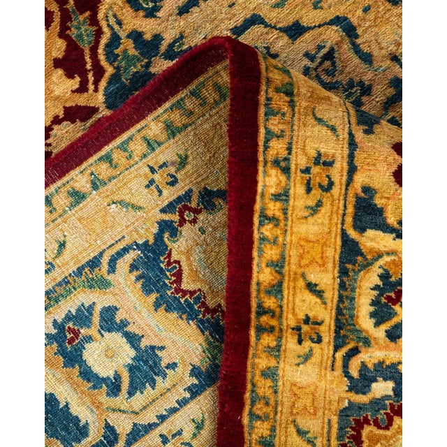 Mogul, One-of-a-Kind Hand-Knotted Area Rug in Red, 6' 1" x 8' 9" For Sale In New York - Image 6 of 8