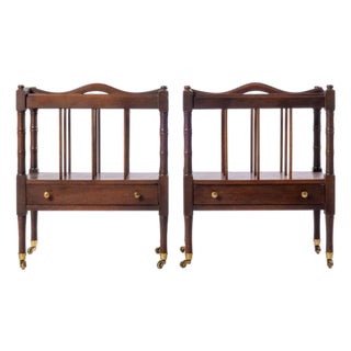 Mid 20th Century Matched Pair of Canterbury With Drawers For Sale
