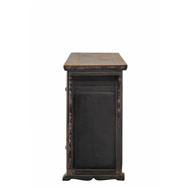 Early 18th Century Carved Elm Dual-Drawer Cabinet For Sale - Image 5 of 13