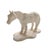 Vintage primitive chalkware horse sculpture featuring a clean, understated silhouette and matte white finish. Cast in...