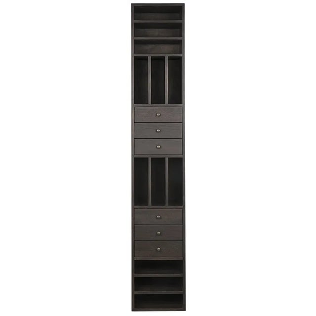 A modern version of a classic, this handsome bookcase has been handcrafted of walnut with a deep ebony finish. Ideal for a...