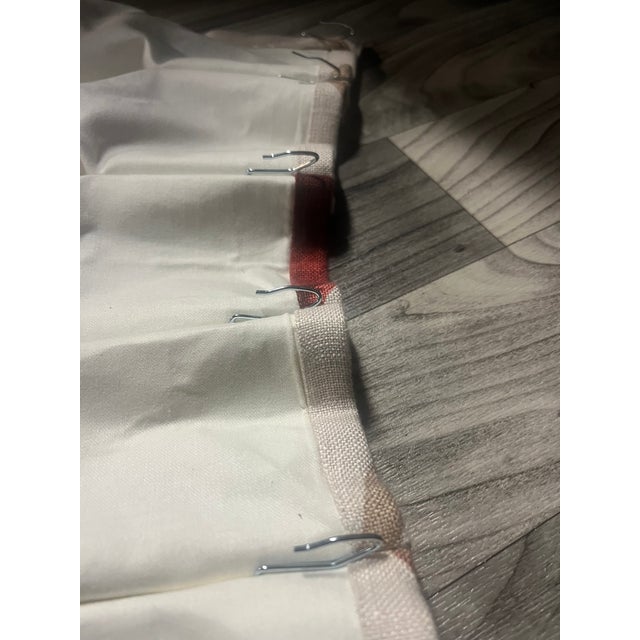 Custom Designer Drapery Panels 4 With Valances 4– Double-Story Living Room Set For Sale - Image 4 of 6