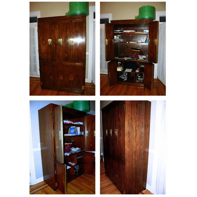 Henredon Campaign Scene One Armoires a Pair (And More) Chairish