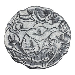 Arthur Court Cast Aluminum Lily Trinket/ Candy Dish For Sale