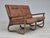 1970s, Scandinavian 2 seater sofa in original very good condition: no smells and no stains. Bamboo construction, camel...